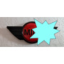 Insignia Emblema Mini Cooper Capot R 56 Rojo Fondo Negro MINI Cooper