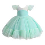 Vestido De Princesa De Fiesta Elegante De Tul Para Niñas