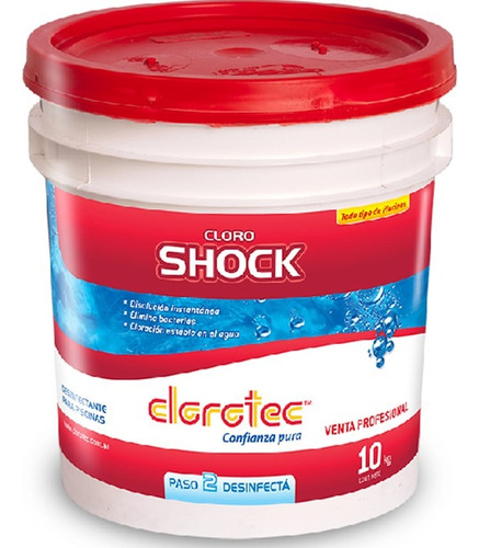 Cloro Shock Instantaneo Disolución Rapida X 10kg Clorotec