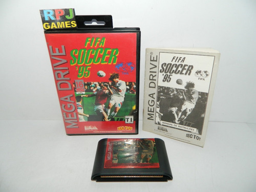 Fifa Soccer 95 Original C/ Caixa E Manual Mega Drive Loja Rj