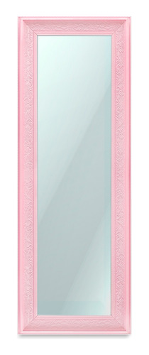 Espejo De Cuerpo Completo Rosa Estilo Pop Art Moderno 