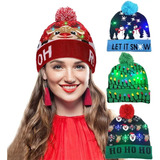 Gorro De Navidad Unitalla Bebe Niños Adulto Con Luz Led