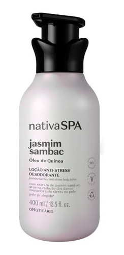 O Boticario Nativa Spa Hidratante Corpo Jasmim Sambac 400ml