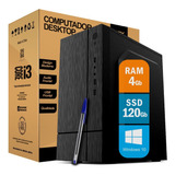 Pc Cpu Computador Intel Core I3 4gb Ram Ssd 120gb Windows 10
