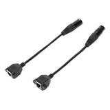 2 Cables Xlr3 A Rj45, 3 Pines, Hembra, Xlr