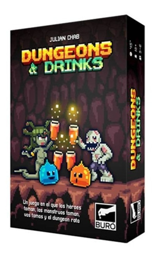 Dungeon & Drinks Juego De Mesa Familiar Previas Cartas