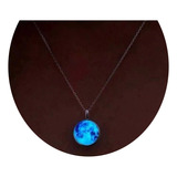 Duo Set Para Novios Collar Y Pulsera Luna Brilla Oscuridad