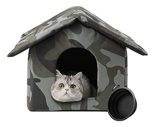 Furbulous Casa Plegable Para Gatos Al Aire Libre Para Gatos 
