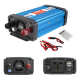 Inversor De Corriente Solar Coche Máxiam300w 12v A 220v 2usb