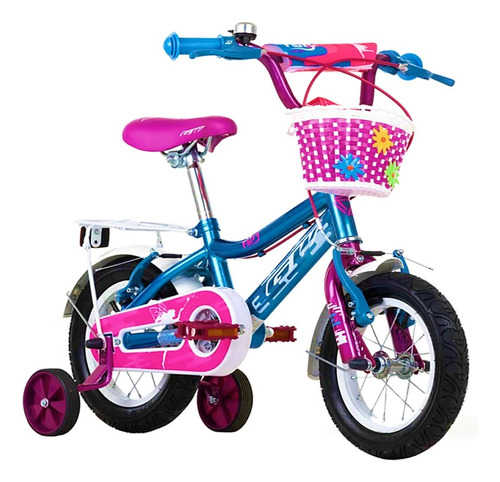 Bicicleta Niña Gw Rin 12 Fairy Con Accesorios Canasta Ruedas