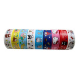 Set X3 Washi Tape Cinta Decorada Hello Kitty Sanrio Original