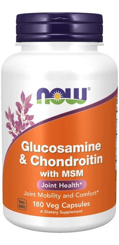 Now Foods | Glucosamine Chondroitin & Msm | 180 Veg Capsules