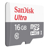 Kit 2 Cartão Memória 16gb Micro Sd Ultra 80mbs Cl10 Sandisk 