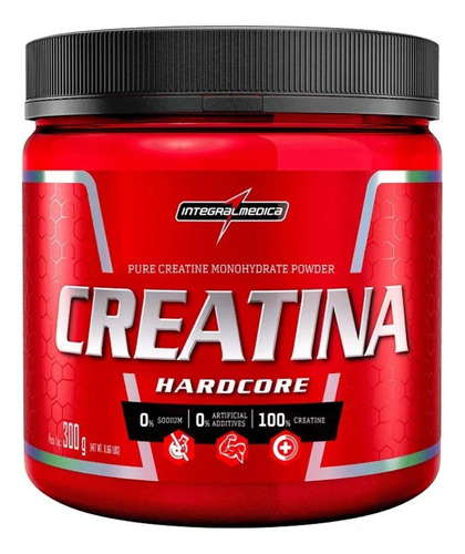 Creatina Integralmédica Hardcore Monohidratada 100% Pure