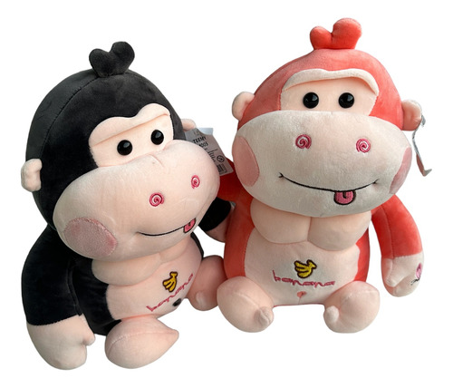 Pack De 2 Peluche Gorila King Kong De Felpa 24cm Mono 