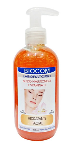 Hidratante Facial Acido Hialuronico + Vitamina C 250 Gr Biocom