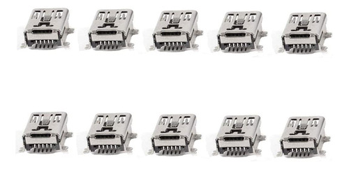 Gdqlcnxb 10 Pack Mini Usb Tipo B Puerto Hembra 5-pin 180 Gra