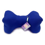 Travesseiro Cervical - Rolo Tipo Ossinho - Azul Royal