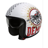 Casco Moto Café Racer Jet Speed Demo Talla M Norma Ece 22-05