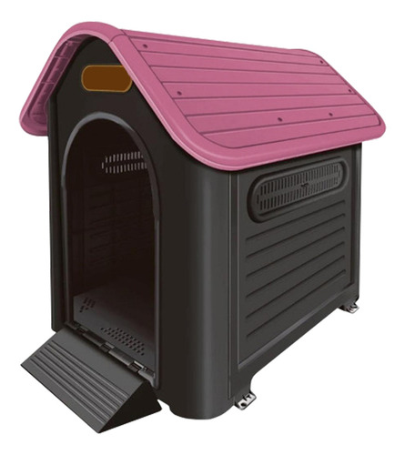 Casa Casinha P/cachorro Grande N8 Big Mansão Maginífica Pet Cor Rosa