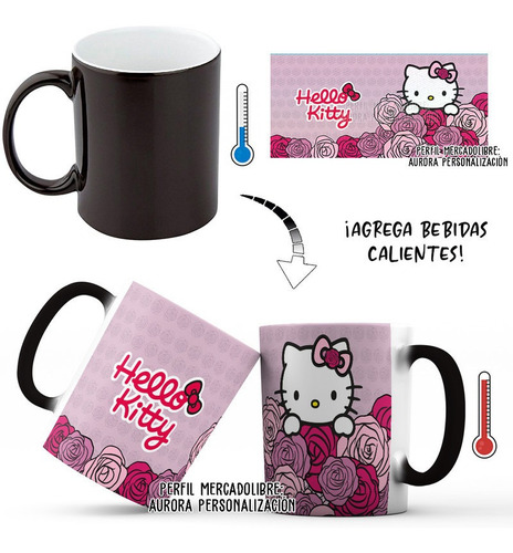 Mug Mágico Taza Hello Kitty Gato Regalo 001