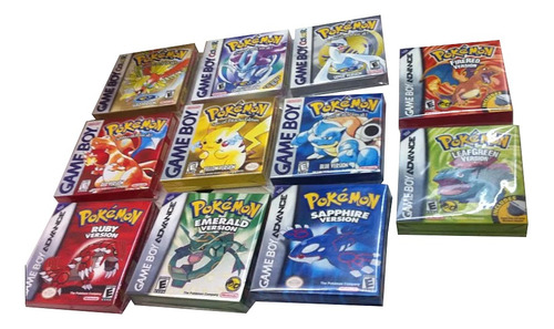 Cajas Custom 11 Para Pokemon Gameboy (son Solo Las Cajas)