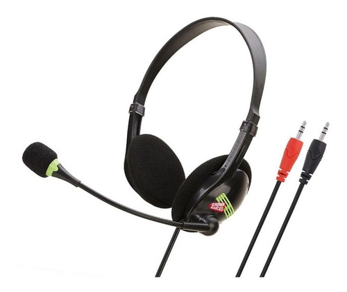 Auricular Jedel Jd-440 Con Microfono Para Pc Color Negro Color De La Luz Negro