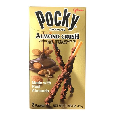 Pocky Almond Crush Glico 41g Snack de Almendra y Chocolate | MercadoLibre