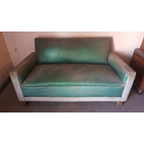 Sillon Sofa Retro Vintage Verde Años '40 Resortes