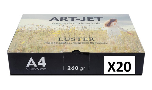 Papel Fotográfico Rc Microporo Fine Luster Art-jet® A4 X20h