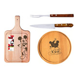 Kit Para Churrasco E Servir Disney- Mickey E Minnie - 4 Pçs