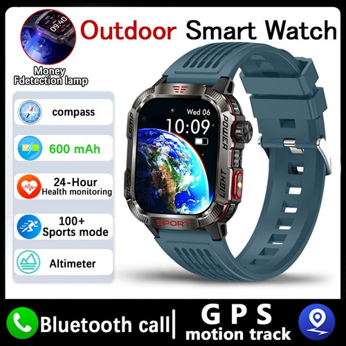 Lanterna Militar Masculina Smartwatch Compass Smartwatch