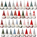 36 Pcs Adornos Navideños Gnomos A Granel Árbol De Navidad De