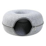 Cama Tipo Túnel De Fieltro For Gatos, Rosquilla, Nido Para