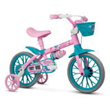 Bicicleta Aro 12 Infantil Charm Nathor Com Rodinhas Meninas