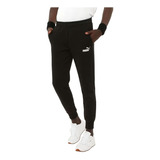 Calça Masculina Puma Moletom Logo Preta