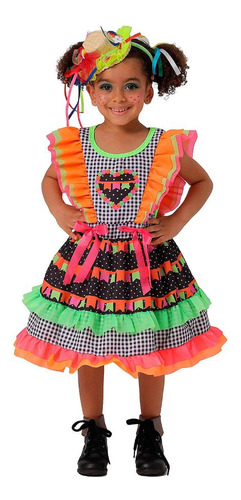 Vestido Junino Infantil Menina Quadrilha Quermesse São João