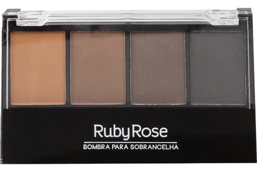 Trio De Sombras Para Sobrancelhas Com Primer Ruby Rose Cor Da Sombra Multicores