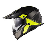 Ls2 Helmets Blaze Elevation Adventure Casco (negro/hiviz - X
