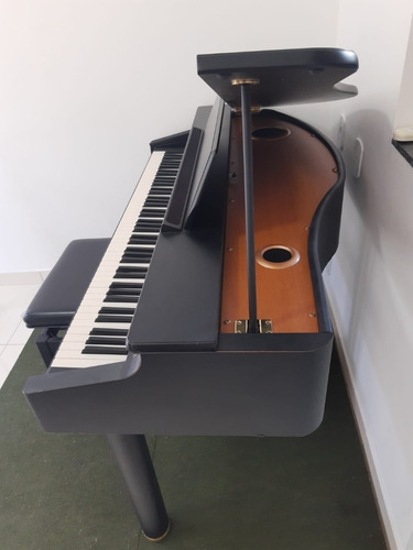 Mini Piano De Cauda Roland Rg 1f (preto Fosco) Com Banqueta