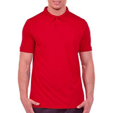 Camiseta Masculina Polo Algodão/poliéster Lisa Uniforme