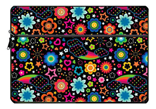 Funda Notebook Neoprene 13 14 15 17 PuLG. C/ Bolsillo Dis13