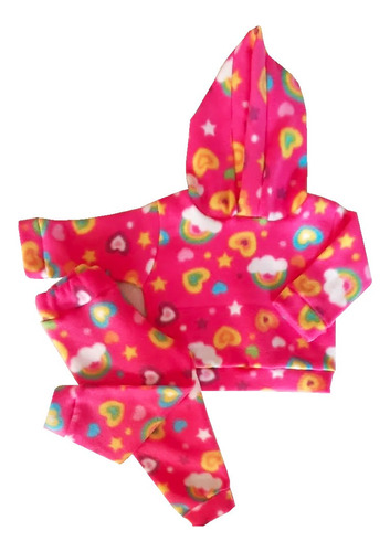 Pijama Soft Bebê Manga Longa Com Capuz: Conjunto 1 A 3 Anos