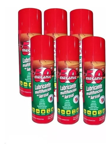 Mecanic 50 Aceite Lubricante Multiuso Aerosol 237ml X 6 Uni