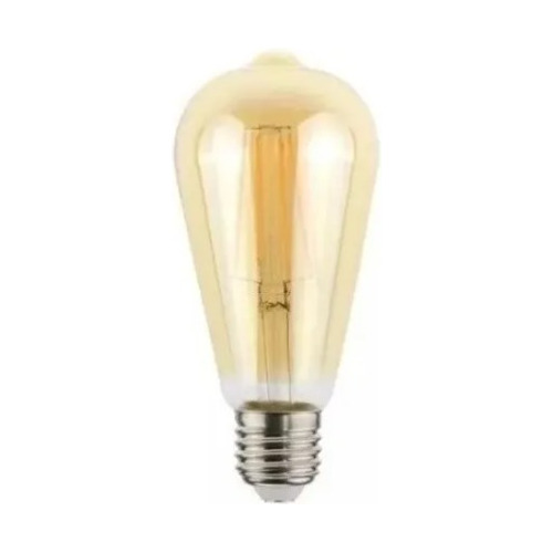 Lámpara Pera Ambar Vintage Led E27 Candil 5w Cálida 