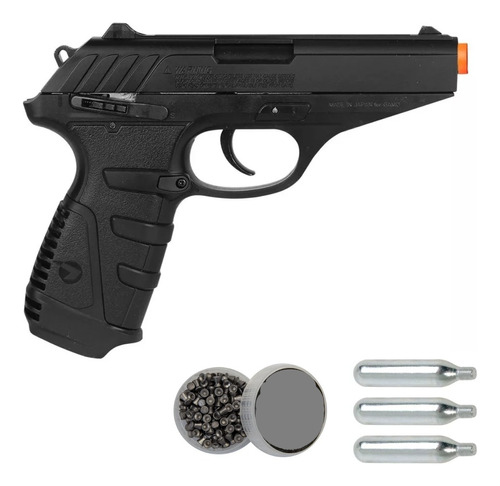 Pistola Pressão Co2 P25 Blowback Metal 4.5mm Chumbinho Gamo