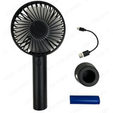 Ventilador Portátil Luatek Ls-907 Recarregável - Cor Preto