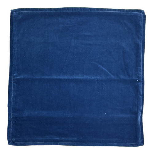 Funda Lisa Velvet Para Cojín 50 X 50 Cm Azul