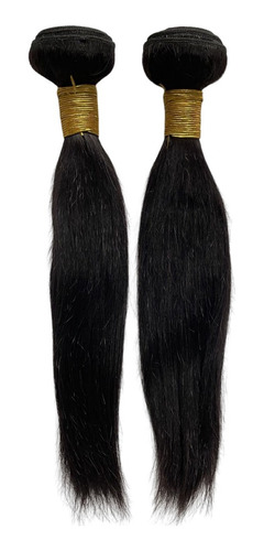 Cabello Humano Natural Mega Hair, Liso Sobre Pantalla, 25 Cm