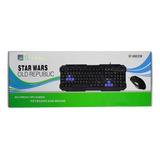 Kit Teclado Greene Star Wars Old Republic Gt-kb02cm + Mouse Mouse Negro Teclado Negro